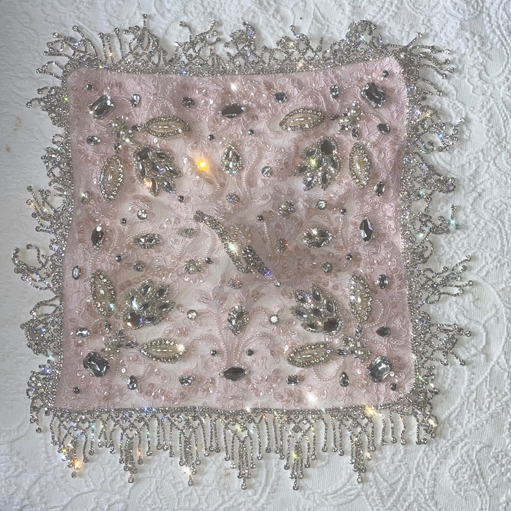 Baby Pink Beaded Mindil